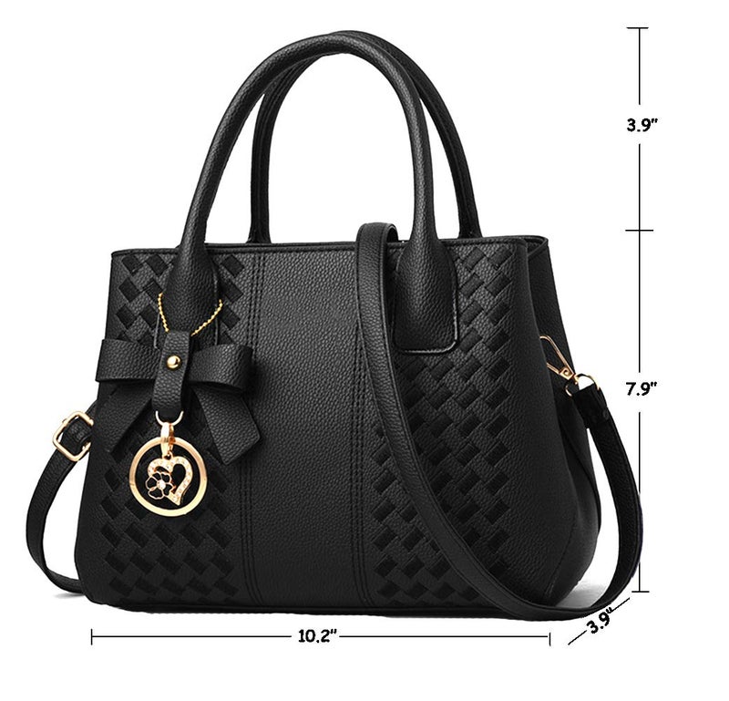 Jeniulet Purses and Handbags for Women Fashion Ladies PU Leather Top Handle Satchel Shoulder Tote Bags - Image 3
